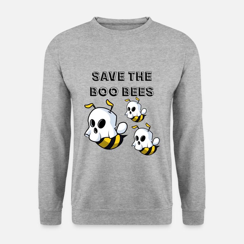 Boo Bees - Unisex Pullover - Weißgrau meliert