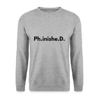 thèse - Sweat-shirt Unisexe - gris chiné - Devant - Alina (178cm) & Michal (187cm)
