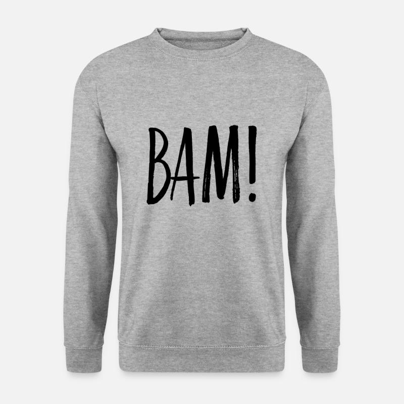 BAM - Unisex Pullover - Weißgrau meliert