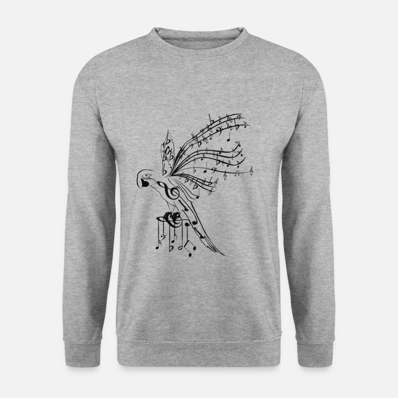 Parrot Music - Unisex Sweatshirt - salt & pepper