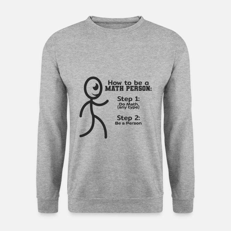 Math person funny - Unisex Sweatshirt - salt & pepper