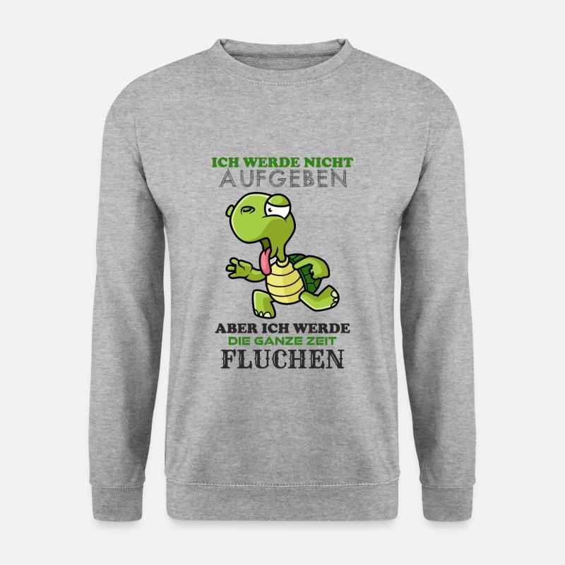 Lahme Schildkröte - Unisex Pullover - Weißgrau meliert