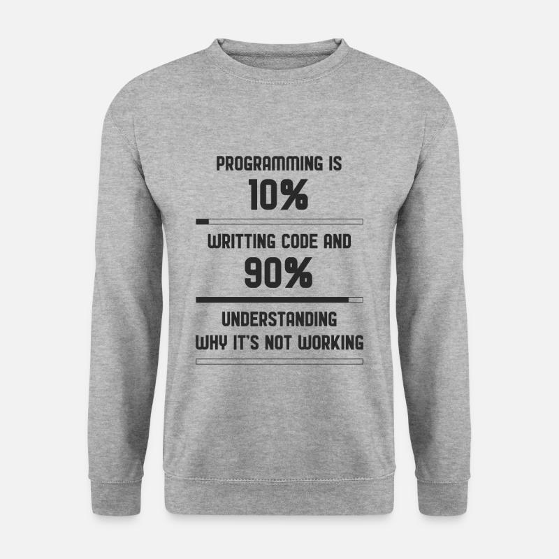 Programming code Funny - Unisex Sweatshirt - salt & pepper