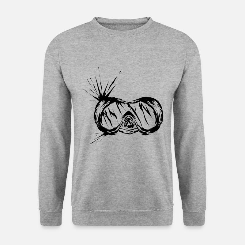Taucher Taucherbrille - Unisex Pullover - Weißgrau meliert