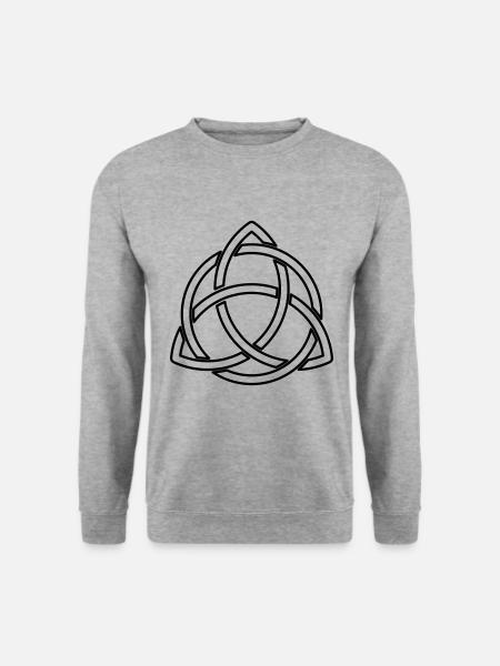 Celtic knots wonderful Celtic symbol - Unisex Sweatshirt - salt & pepper