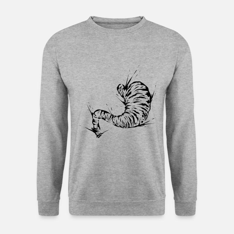 Magen - Unisex Pullover - Weißgrau meliert