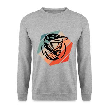 Cyclisme Homme Cyclisme Cyclisme VTT - Sweat-shirt Unisexe - gris chiné - Devant - Alina (178cm) & Michal (187cm)