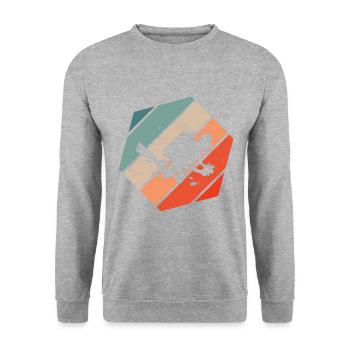 Plongée sous-marine Scuba Tauchen Tauchen Plongée - Sweat-shirt Unisexe - gris chiné - Devant - Alina (178cm) & Michal (187cm)