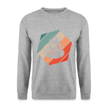 Scuba Taucher Scuba Diver Scuba Tauchen - Unisex Pullover - Weißgrau meliert - Vorne - Alina (178cm) & Michal (187cm)