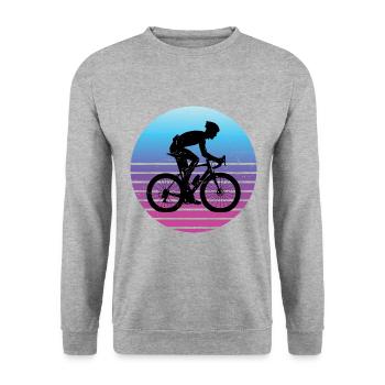Cycliste sur route Vélo de route pour femmes Cyclisme sur route - Sweat-shirt Unisexe - gris chiné - Devant - Alina (178cm) & Michal (187cm)