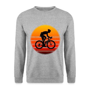 Women's Road Bike Road Cycling Road Bike Road Bike - Unisex Sweatshirt - salt & pepper - Front - Alina (178cm) & Michal (187cm)