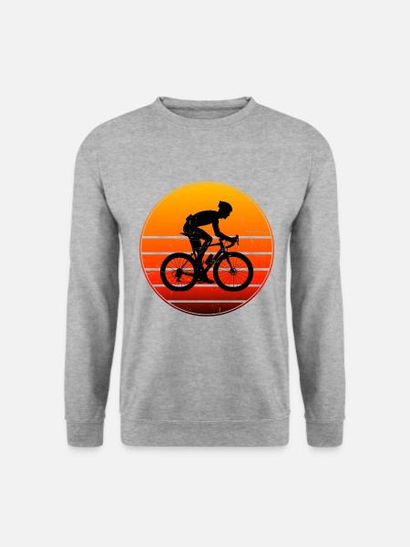 Damen Rennrad Rennradfahren Roadbike Road Bike - Unisex Pullover - Weißgrau meliert