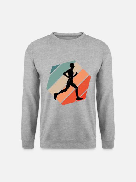 Cross Country Running Jogging Running Herren - Unisex Pullover - Weißgrau meliert