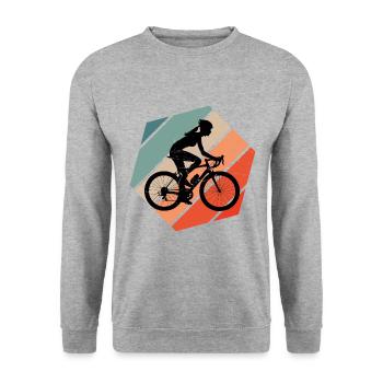 VTT Cycliste Vélo Vélo Femme - Sweat-shirt Unisexe - gris chiné - Devant - Alina (178cm) & Michal (187cm)