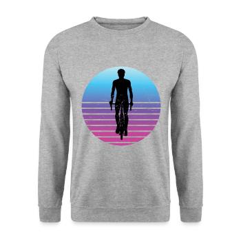 Cyclisme Cyclisme Vélo Homme - Sweat-shirt Unisexe - gris chiné - Devant - Alina (178cm) & Michal (187cm)