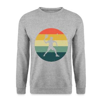 Racquetball Pickleball Men's Racquetball Games - Unisex Sweatshirt - salt & pepper - Front - Alina (178cm) & Michal (187cm)