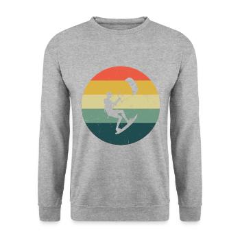 Kitesurfer Kiten Kitesurf Femmes Kitesurf - Sweat-shirt Unisexe - gris chiné - Devant - Alina (178cm) & Michal (187cm)