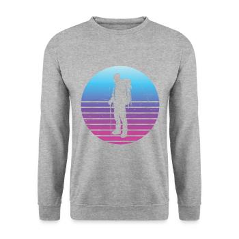 Climber Climbing Bouldering Bouldering Women - Unisex Sweatshirt - salt & pepper - Front - Alina (178cm) & Michal (187cm)