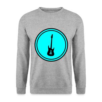 Symbole de guitare - Sweat-shirt Unisexe - gris chiné - Devant - Alina (178cm) & Michal (187cm)