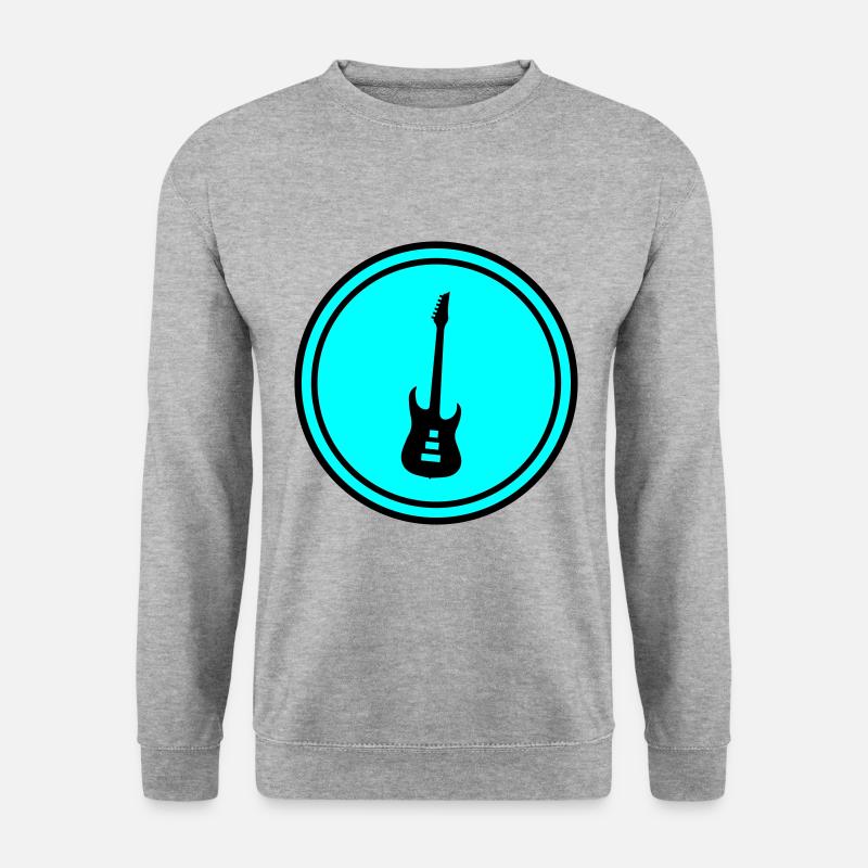 Gitarre Symbol - Unisex Pullover - Weißgrau meliert