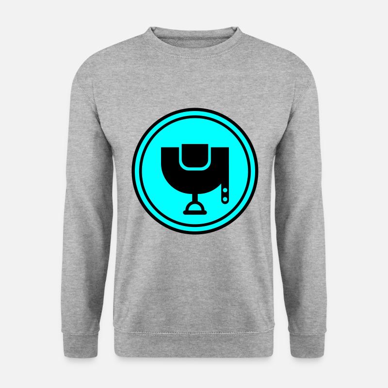Saddle icon - Unisex Sweatshirt - salt & pepper