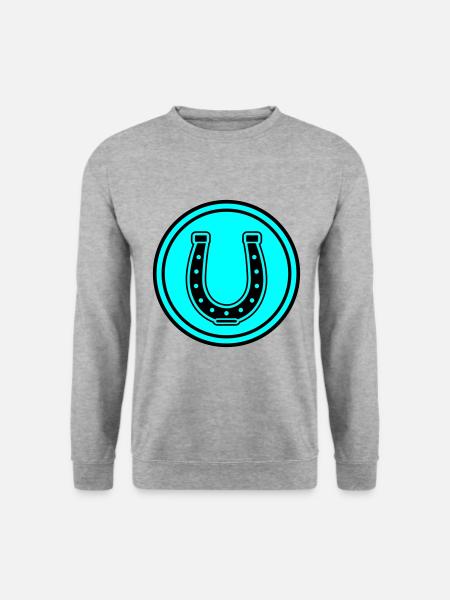Horseshoe Symbol - Unisex Sweatshirt - salt & pepper