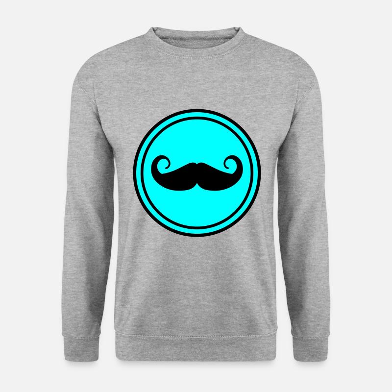 Mustache symbol - Unisex Sweatshirt - salt & pepper