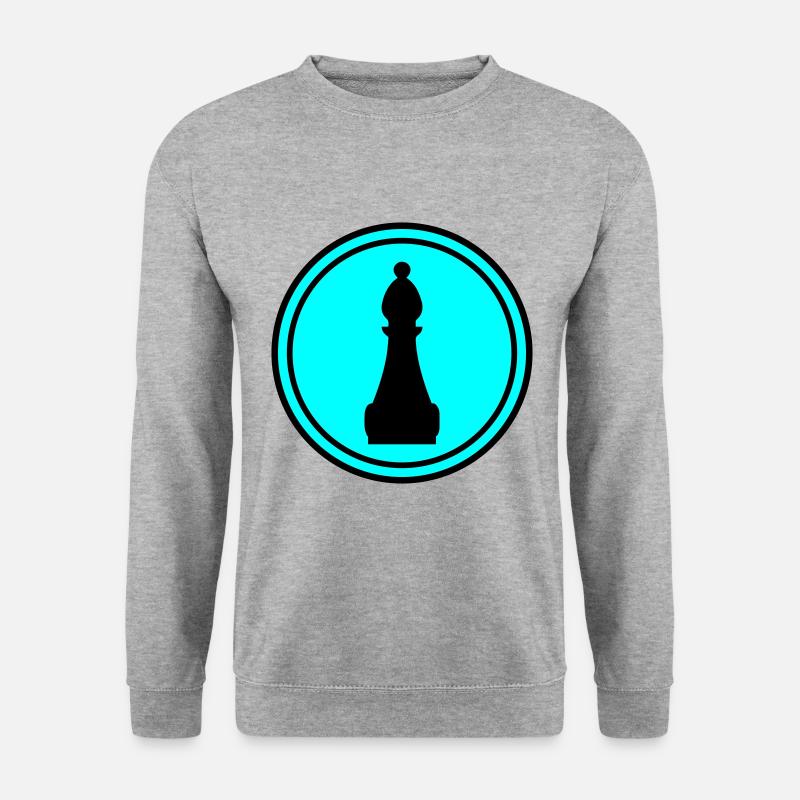 Symbole de pièce d’échecs - Sweat-shirt Unisexe - gris chiné
