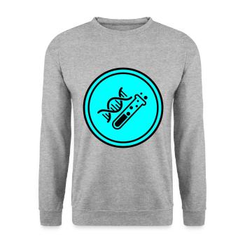 Test tube chemistry - Unisex Sweatshirt - salt & pepper - Front - Alina (178cm) & Michal (187cm)