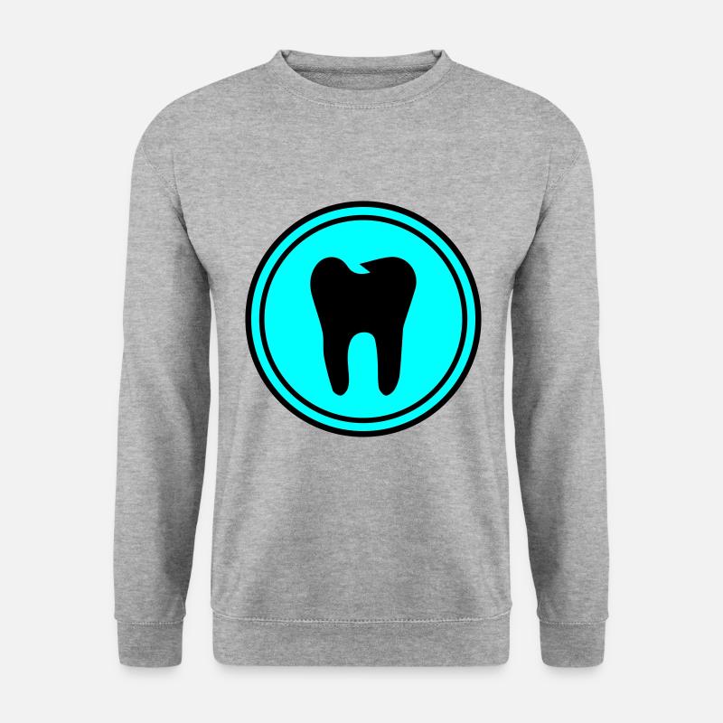 Symbole de l’icône de dent - Sweat-shirt Unisexe - gris chiné