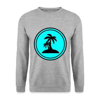 Cloverleaf luck - Unisex Sweatshirt - salt & pepper - Front - Alina (178cm) & Michal (187cm)