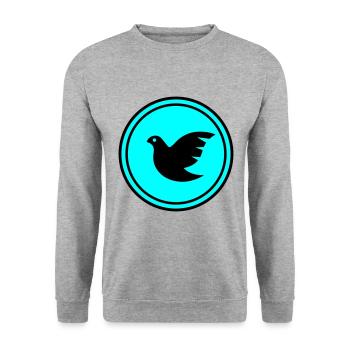 Dove symbol - Unisex Sweatshirt - salt & pepper - Front - Alina (178cm) & Michal (187cm)