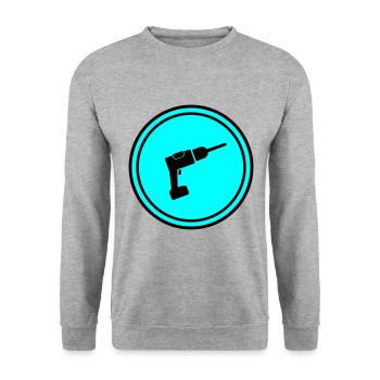 Drill - Unisex Sweatshirt - salt & pepper - Front - Alina (178cm) & Michal (187cm)