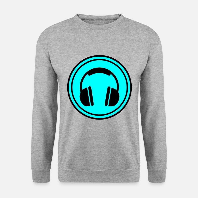 Headphone icon - Unisex Sweatshirt - salt & pepper