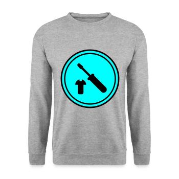 Screwdriver icon - Unisex Sweatshirt - salt & pepper - Front - Alina (178cm) & Michal (187cm)