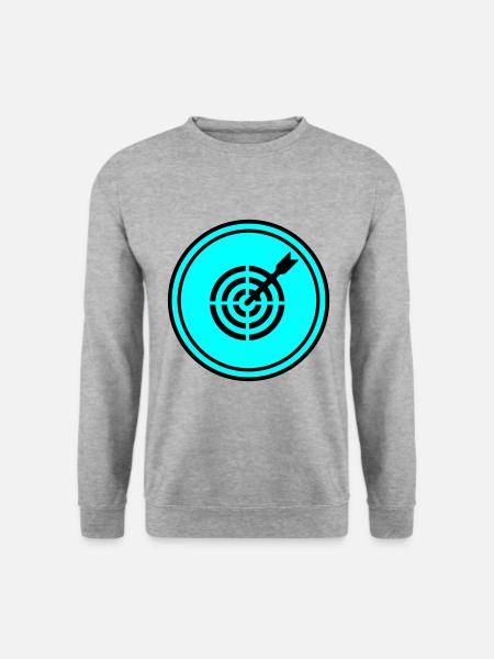 Darts Symbol - Unisex Pullover - Weißgrau meliert