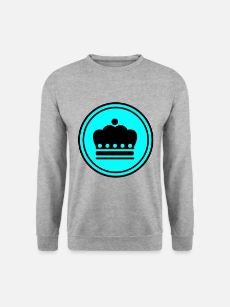Crown icon - Unisex Sweatshirt - salt & pepper