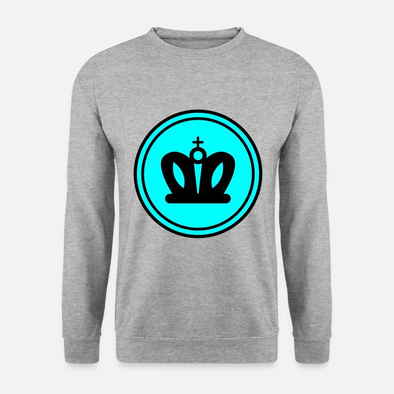 Krone - Unisex Pullover - Weißgrau meliert