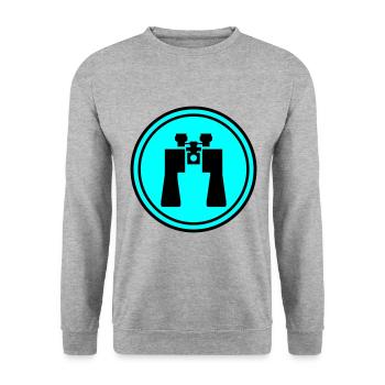Icône de jumelles - Sweat-shirt Unisexe - gris chiné - Devant - Alina (178cm) & Michal (187cm)