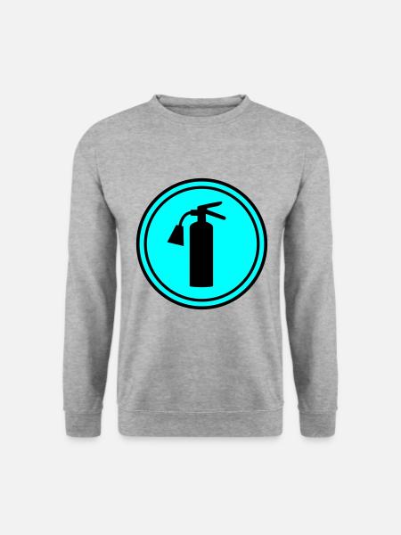 Fire extinguisher symbol - Unisex Sweatshirt - salt & pepper