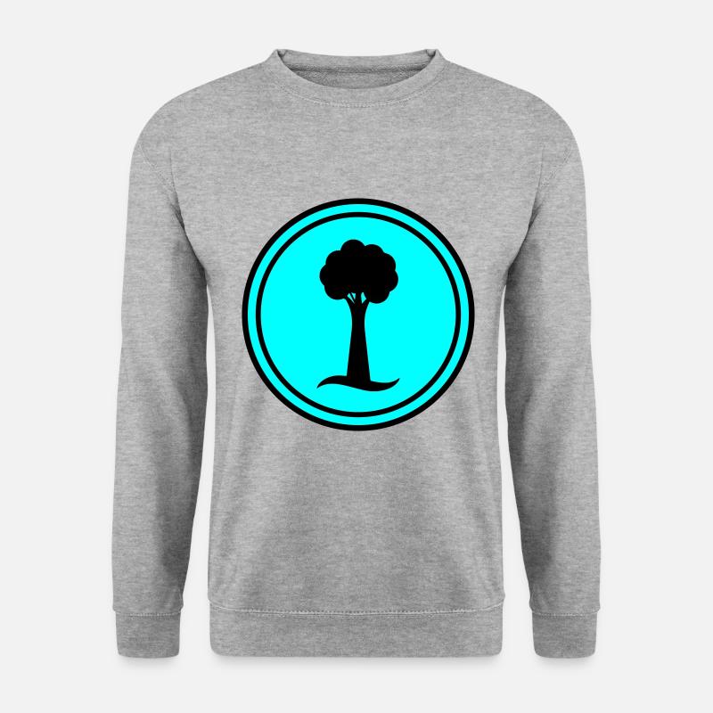 Baum Symbol - Unisex Pullover - Weißgrau meliert