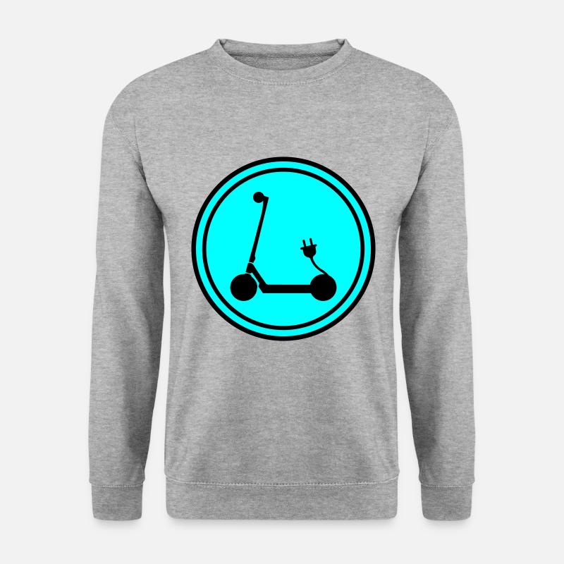 Icône E-scooter - Sweat-shirt Unisexe - gris chiné