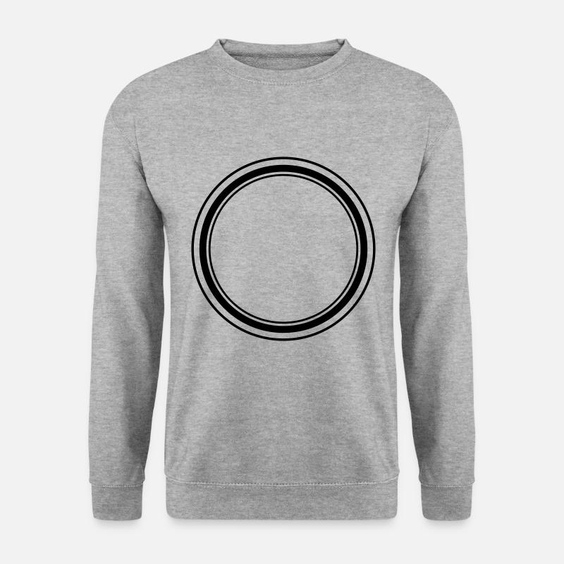 Conception de cercle - Sweat-shirt Unisexe - gris chiné