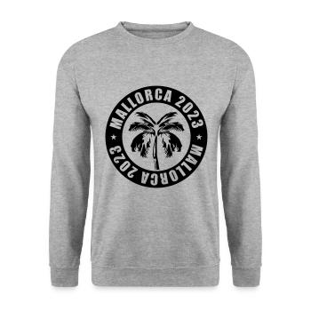 Majorque 2023 - Sweat-shirt Unisexe - gris chiné - Devant - Alina (178cm) & Michal (187cm)