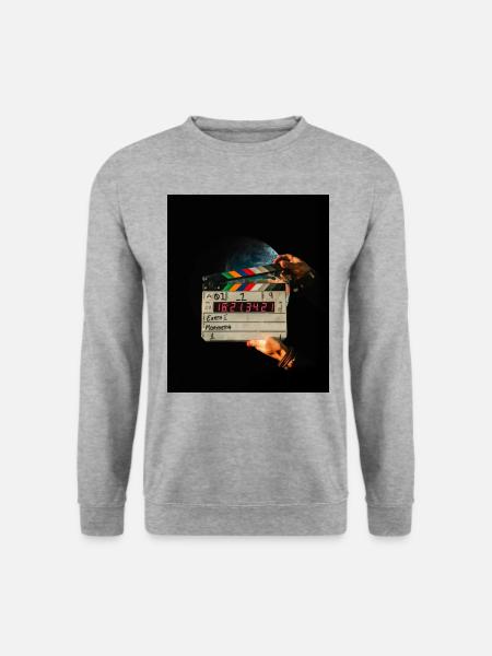 Film - Film der Welt - Unisex Pullover - Weißgrau meliert