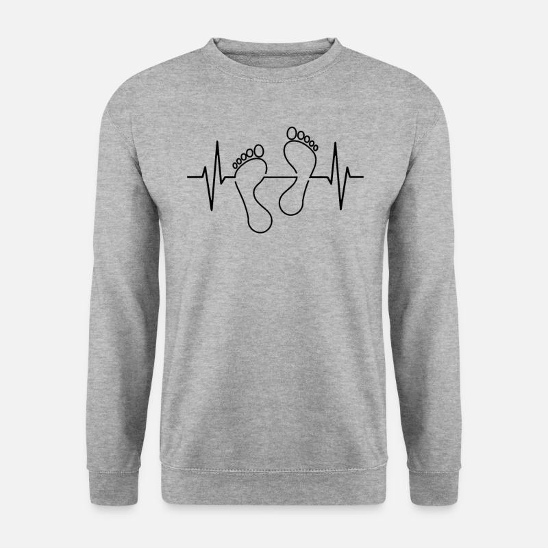 Fußpflege Pediküre Podologe Nagelstudio Geschenk - Unisex Pullover - Weißgrau meliert