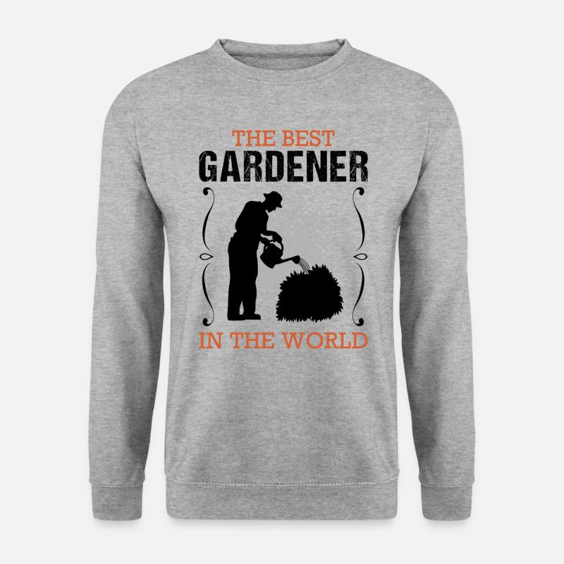 Gärtner Beruf Gartenbau Gartenarbeit Geschenk - Unisex Pullover - Weißgrau meliert