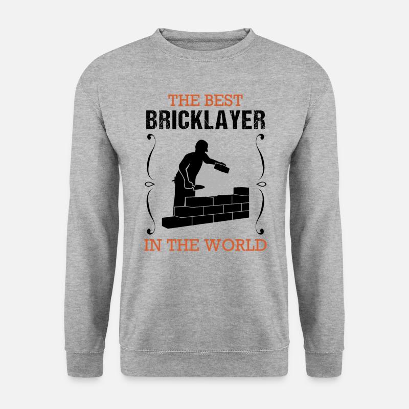 Bricklayer Builder Profession Training Gift - Unisex Sweatshirt - salt & pepper