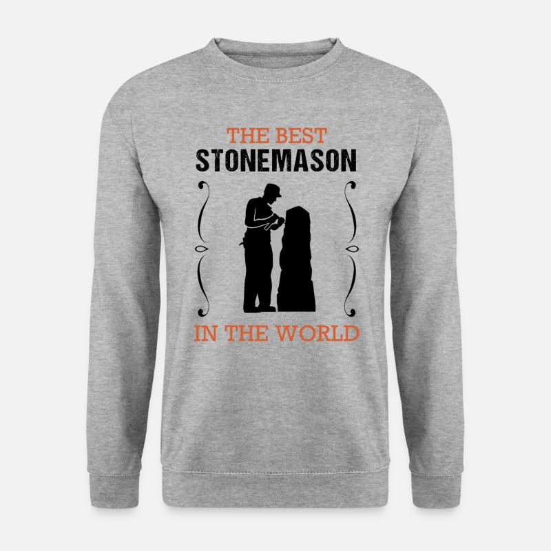 Stonemason Profession Training Craftsman Gift - Unisex Sweatshirt - salt & pepper