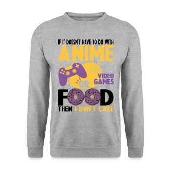 Wenn dies bei dem animierten Videospiel nicht der Fall ist, tun Sie - Unisex Pullover - Weißgrau meliert - Vorne - Alina (178cm) & Michal (187cm)